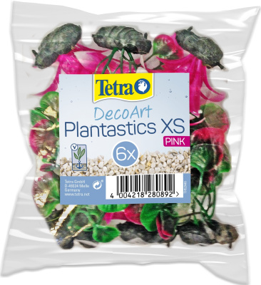 Tetra DecoArt Plant XS M Pink Refil Растение пластиковое мини 6см розовое (6шт)
